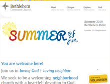 Tablet Screenshot of bethlehemcov.org